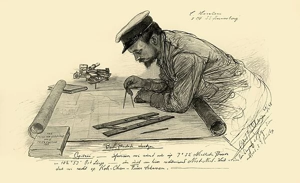 A Hansen, first officer on the Knivsberg, 1898. Creator: Christian Wilhelm Allers