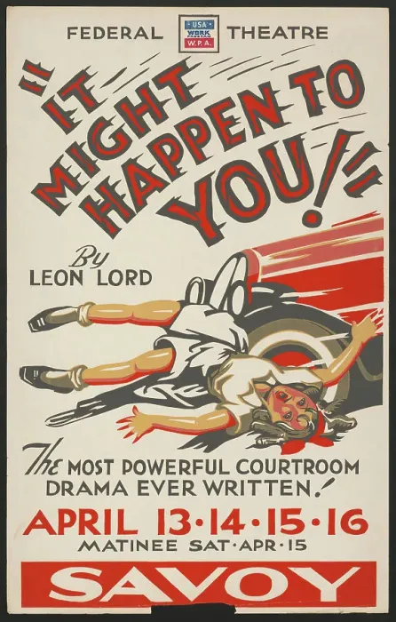 Framed Print : It Might Happen to You!, San Diego, 1939. Creator: Unknown Framed Print : It Might Happen to You!, San Diego, 1939. Creator: Unknown