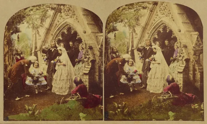 Framed Print : The Happiest Day of my Life, about 1857. Creators: London Stereoscopic & Photographic Co, Joseph John Elliott Framed Print : The Happiest Day of my Life, about 1857. Creators: London Stereoscopic & Photographic Co, Joseph John Elliott