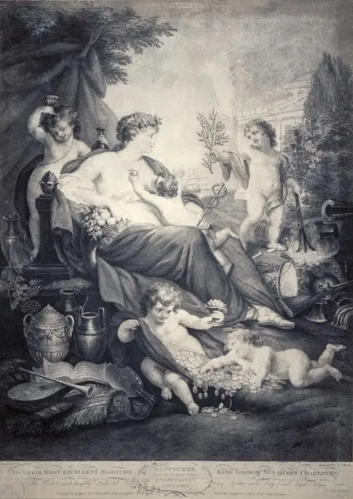 Framed Print : Happiness, 1799. Artist: Thomas Burke Framed Print : Happiness, 1799. Artist: Thomas Burke
