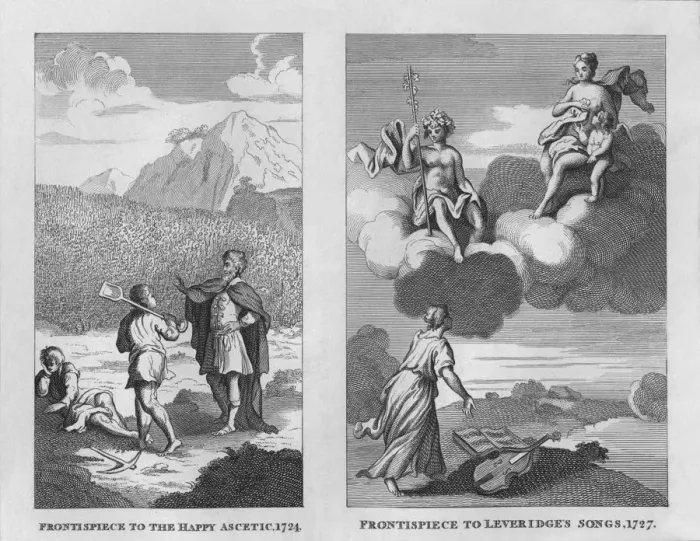 Framed Print : The Happy Ascetic, 1724, and Leveridges Songs, 1727, (1809), (1827). Creator: Thomas Cook Framed Print : The Happy Ascetic, 1724, and Leveridges Songs, 1727, (1809), (1827). Creator: Thomas Cook