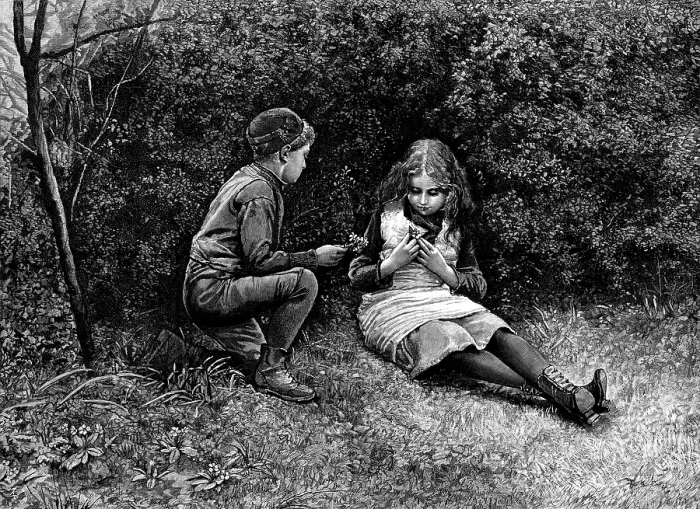 Framed Print : The Happy Days of Spring, 1890. Creator: Unknown