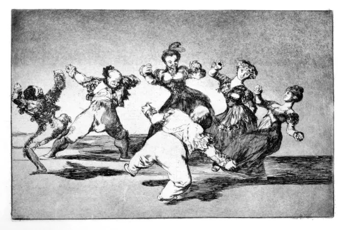 Framed Print : Happy fantasy, 1819-1823. Artist: Francisco Goya Framed Print : Happy fantasy, 1819-1823. Artist: Francisco Goya