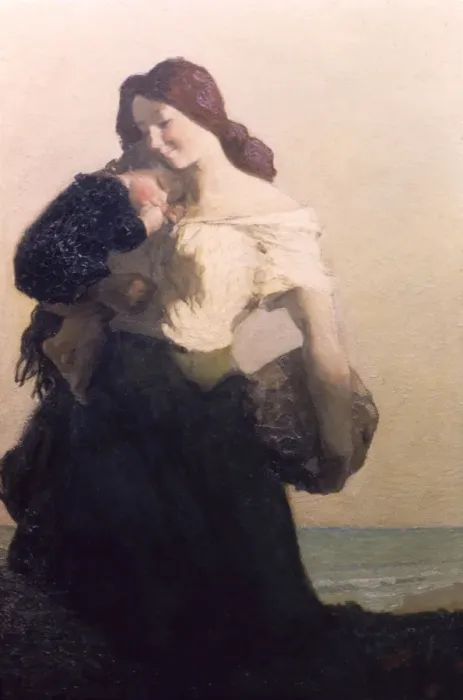 Framed Print : The Happy Mother, 1913. Creator: Max Bohm Framed Print : The Happy Mother, 1913. Creator: Max Bohm