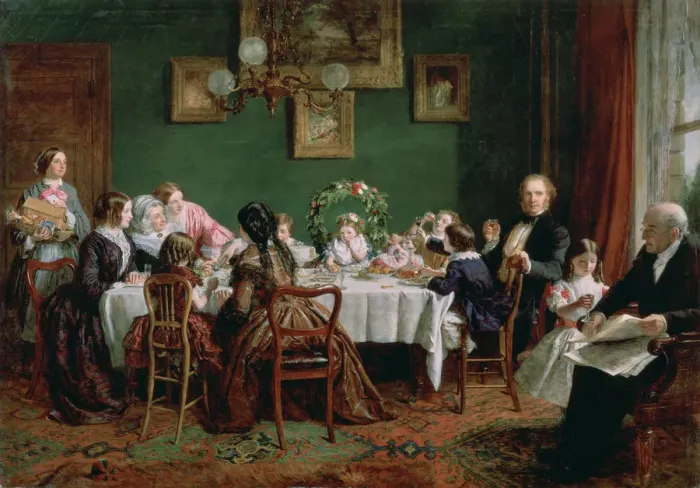 Framed Print : Many Happy Returns of the Day, 1856. Artist: William Powell Frith Framed Print : Many Happy Returns of the Day, 1856. Artist: William Powell Frith