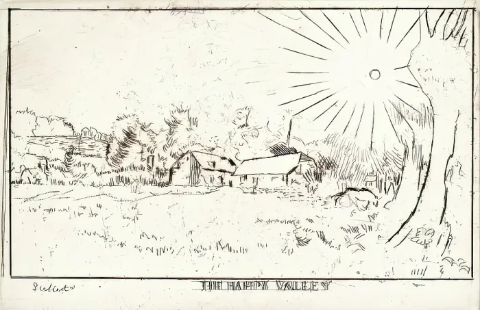 Framed Print : The Happy Valley, c1919. Creator: Walter Richard Sickert Framed Print : The Happy Valley, c1919. Creator: Walter Richard Sickert
