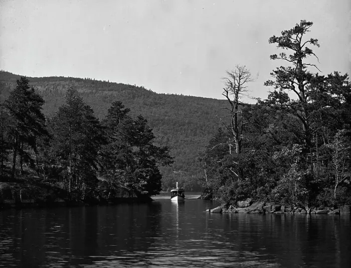 Framed Print : Among the Harbor Islands, Lake George, N.Y. c1904. Creator: Unknown Framed Print : Among the Harbor Islands, Lake George, N.Y. c1904. Creator: Unknown