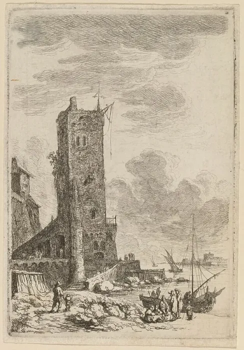 Framed Print : Harbor at Livorno, c. 1764. Creator: Franz Edmund Weirotter Framed Print : Harbor at Livorno, c. 1764. Creator: Franz Edmund Weirotter