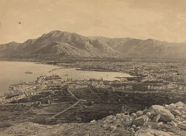 The Harbor of Piraeus, 1891. Creator: Themistocles von Eckenbrecher