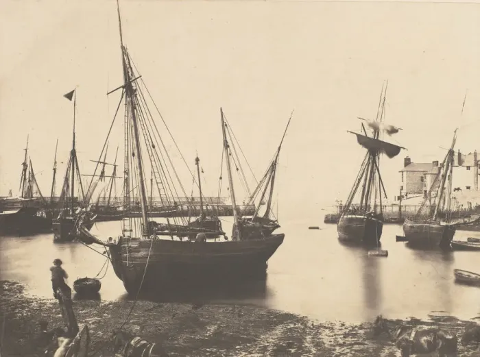 Framed Print : Harbor Scene, ca. 1855. Creator: Attributed to Thomas Sutton Framed Print : Harbor Scene, ca. 1855. Creator: Attributed to Thomas Sutton