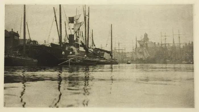 Framed Print : In Harbour, 1887. Creator: Peter Henry Emerson Framed Print : In Harbour, 1887. Creator: Peter Henry Emerson
