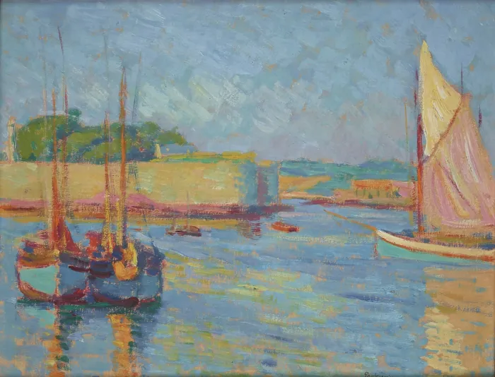 Framed Print : Harbour at Concarneau, 1908. Creator: Jozef Pankiewicz Framed Print : Harbour at Concarneau, 1908. Creator: Jozef Pankiewicz