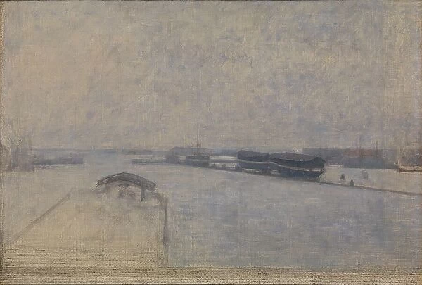 The Harbour of Copenhagen seen from Kvæsthusgade, 1908. Creator: Vilhelm Hammershøi