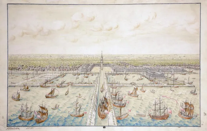Framed Print : Harbour at Kronshtadt. Draft Framed Print : Harbour at Kronshtadt. Draft
