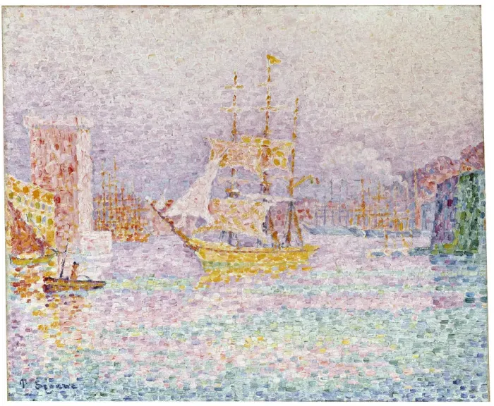 Framed Print : The Harbour at Marseilles, 1907. Artist: Paul Signac Framed Print : The Harbour at Marseilles, 1907. Artist: Paul Signac