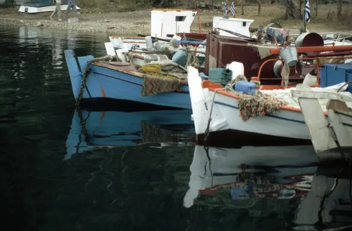 Framed Print : Harbour, Meganisi, near Levkas, Greece Framed Print : Harbour, Meganisi, near Levkas, Greece
