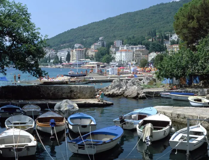 Framed Print : Harbour, Opatija, Croatia Framed Print : Harbour, Opatija, Croatia