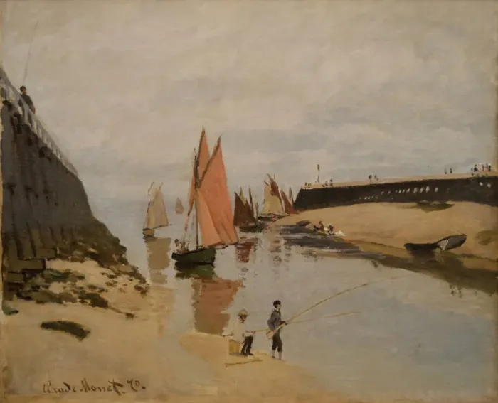 Framed Print : The Harbour at Trouville. Artist: Monet, Claude (1840-1926) Framed Print : The Harbour at Trouville. Artist: Monet, Claude (1840-1926)