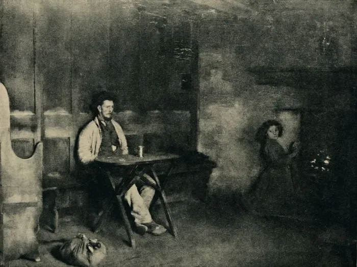 Framed Print : Hard Times, 1886, (1935). Creator: Unknown Framed Print : Hard Times, 1886, (1935). Creator: Unknown