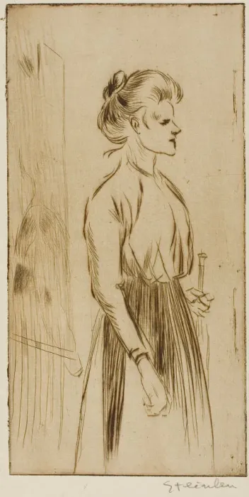 Framed Print : Hard Woman, 1898. Creator: Theophile Alexandre Steinlen Framed Print : Hard Woman, 1898. Creator: Theophile Alexandre Steinlen
