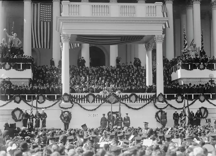 Framed Print : Harding Inauguration, 1921. Creator: Harris & Ewing. Harding Inauguration, 1921. Creator: Harris & Ewing Framed Print : Harding Inauguration, 1921. Creator: Harris & Ewing. Harding Inauguration, 1921. Creator: Harris & Ewing