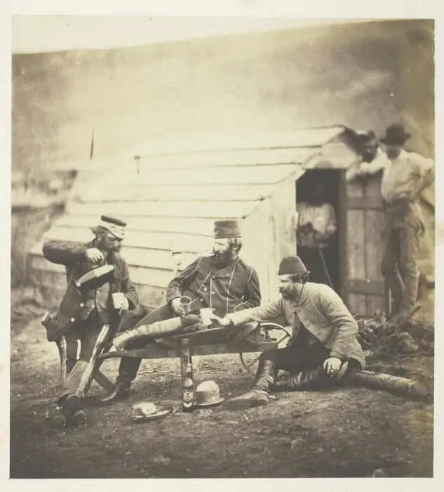 Framed Print : Hardships in the Camp, 1855. Creator: Roger Fenton Framed Print : Hardships in the Camp, 1855. Creator: Roger Fenton