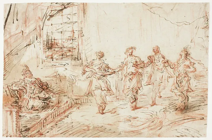 Framed Print : Harem Scene, n.d. Creator: Francesco Guardi Framed Print : Harem Scene, n.d. Creator: Francesco Guardi