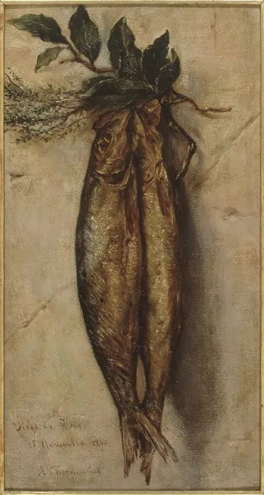 Framed Print : Harengs ayant servi à l'alimentation pendant le siège de Paris, 15–11–1870. Creator: Auguste Charpentier Framed Print : Harengs ayant servi à l'alimentation pendant le siège de Paris, 15–11–1870. Creator: Auguste Charpentier