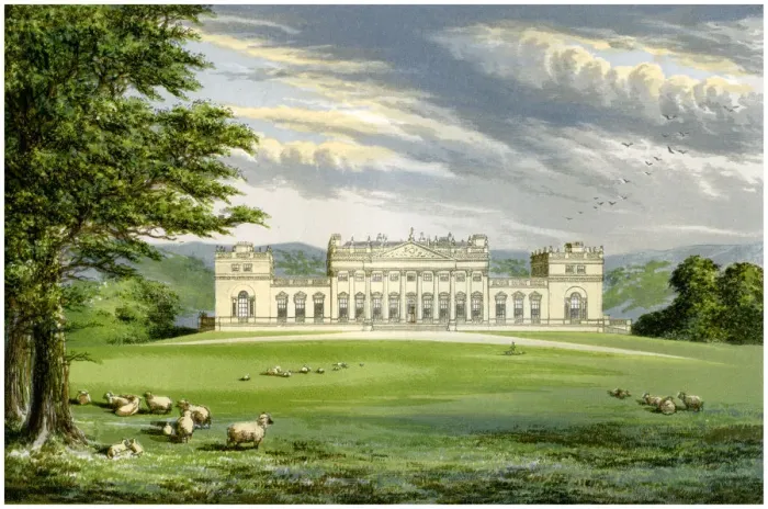 Framed Print : Harewood House, Yorkshire, home of the Earl of Harewood, c1880 Framed Print : Harewood House, Yorkshire, home of the Earl of Harewood, c1880
