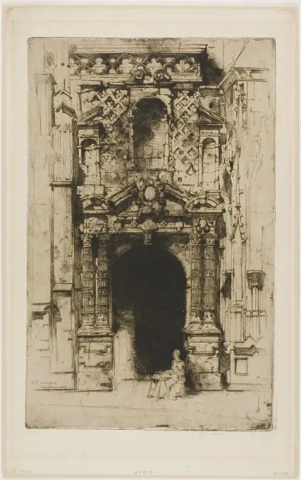 Framed Print : Harfleur, 1903. Creator: David Young Cameron Framed Print : Harfleur, 1903. Creator: David Young Cameron