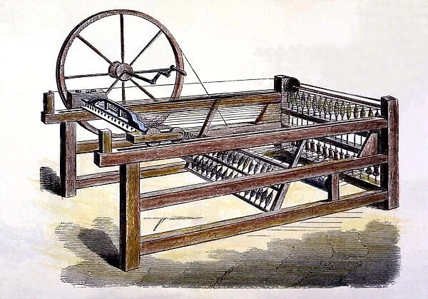 Hargreaves spinner, invented in 1768, also known as Spinning Jenny