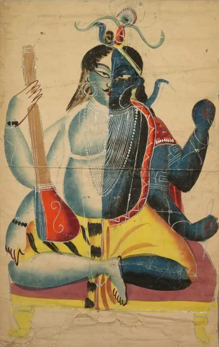 Framed Print : Hari-Hara, 1800s. Creator: Unknown Framed Print : Hari-Hara, 1800s. Creator: Unknown