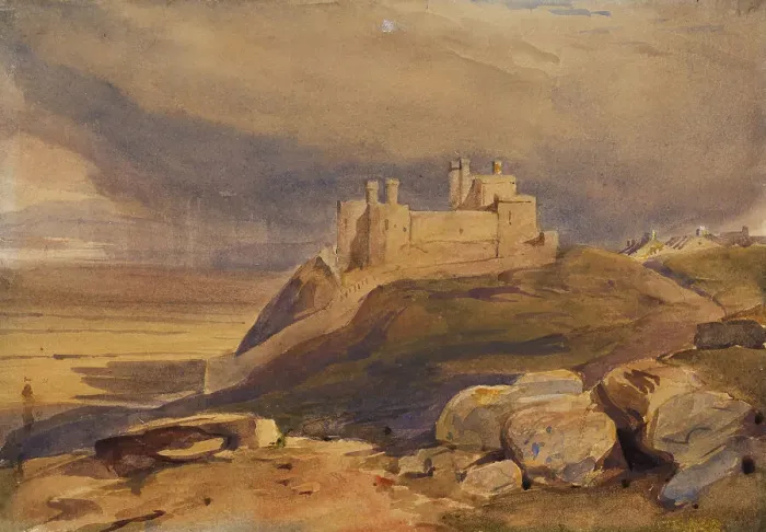 Framed Print : Harlech Castle, 1825-40. Creator: Unknown Framed Print : Harlech Castle, 1825-40. Creator: Unknown