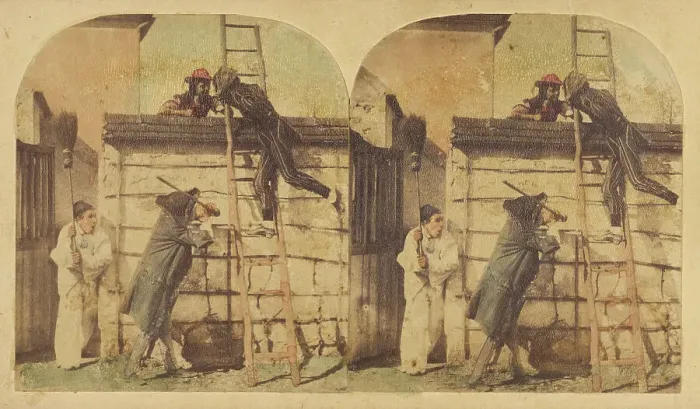 Framed Print : Harlequinades, about 1865. Creator: Unknown Framed Print : Harlequinades, about 1865. Creator: Unknown