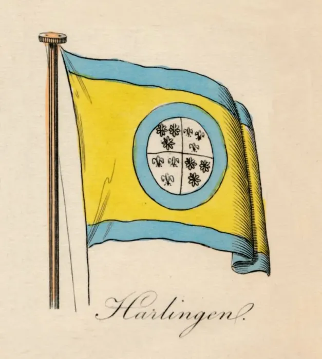 Framed Print : Harlingen, 1838 Framed Print : Harlingen, 1838