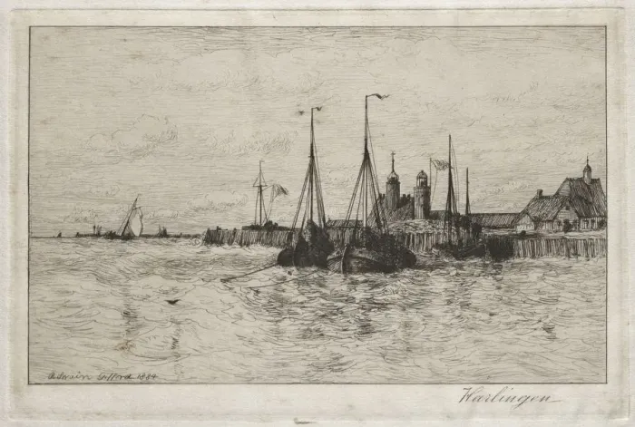Framed Print : Harlingen, 1884. Creator: Robert Swain Gifford (American, 1840-1905) Framed Print : Harlingen, 1884. Creator: Robert Swain Gifford (American, 1840-1905)