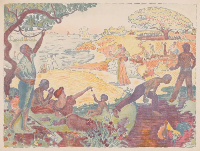 Framed Print : Harmonious Times, 1895-1896. Creator: Paul Signac (French, 1863-1935) Framed Print : Harmonious Times, 1895-1896. Creator: Paul Signac (French, 1863-1935)