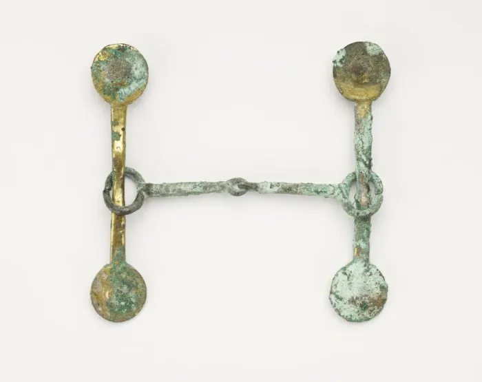 Framed Print : Harness fitting (fragment), Han dynasty, 206 BCE-220 CE. Creator: Unknown Framed Print : Harness fitting (fragment), Han dynasty, 206 BCE-220 CE. Creator: Unknown
