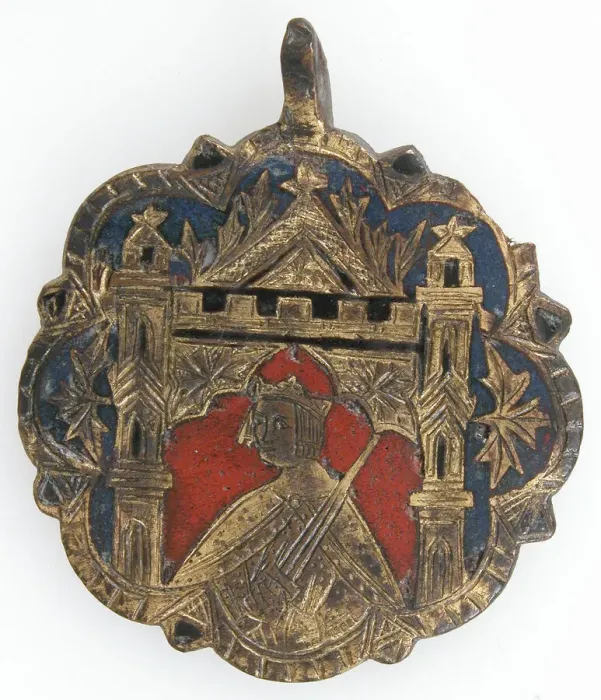 Framed Print : Harness Pendant, possibly Spanish, 13th-early 15th century. Creator: Unknown Framed Print : Harness Pendant, possibly Spanish, 13th-early 15th century. Creator: Unknown