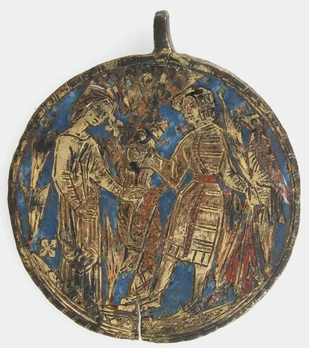 Framed Print : Harness Pendant, possibly Spanish, 13th-early 15th century. Creator: Unknown Framed Print : Harness Pendant, possibly Spanish, 13th-early 15th century. Creator: Unknown