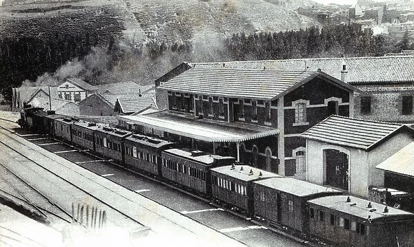 Haro Railway Station (La Rioja), postcard