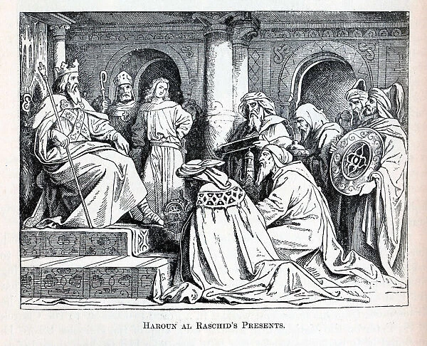 Haroun al Raschids Presents, 1882. Artist: Anonymous