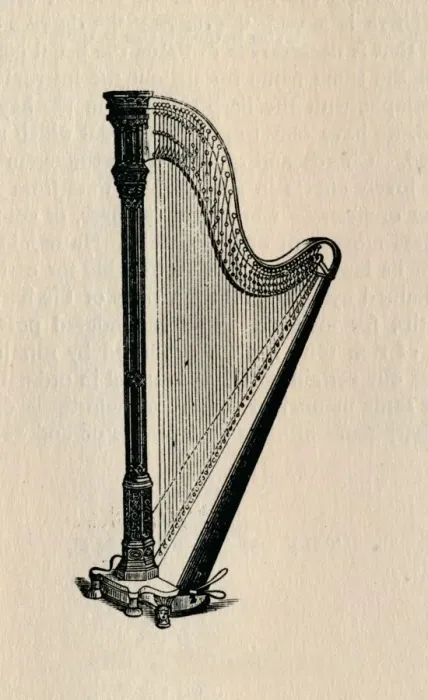 Framed Print : The Harp, 1895. Creator: Unknown Framed Print : The Harp, 1895. Creator: Unknown
