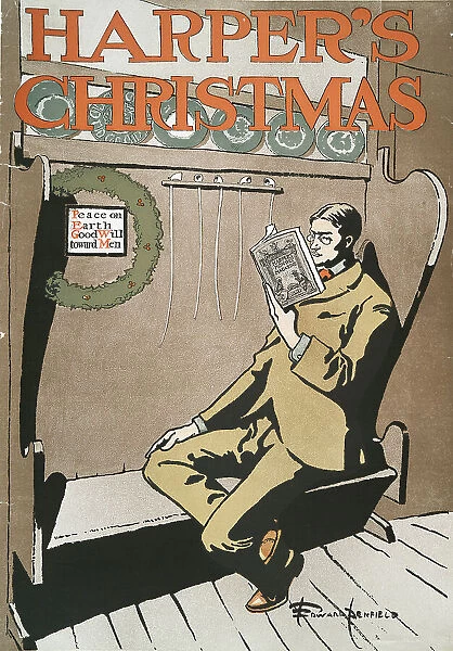 Harper's Christmas, c1890 - 1907. Creator: Edward Penfield