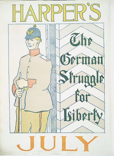 Harper's July, The German Struggle for Liberty, c1895. Creator: Edward Penfield
