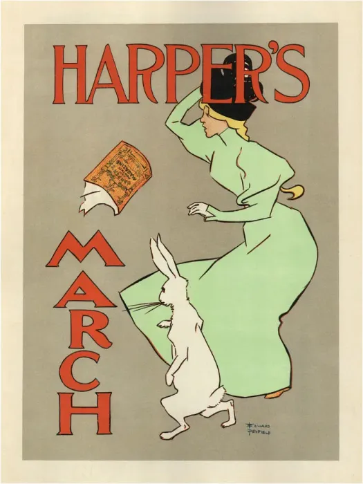 Framed Print : Harpers March, 1894. Artist: Penfield, Edward (1866-1925) Framed Print : Harpers March, 1894. Artist: Penfield, Edward (1866-1925)