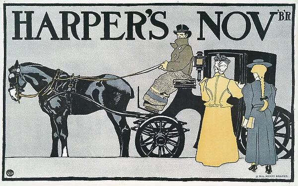 Harper's November, c1890 - 1907. Creator: Edward Penfield