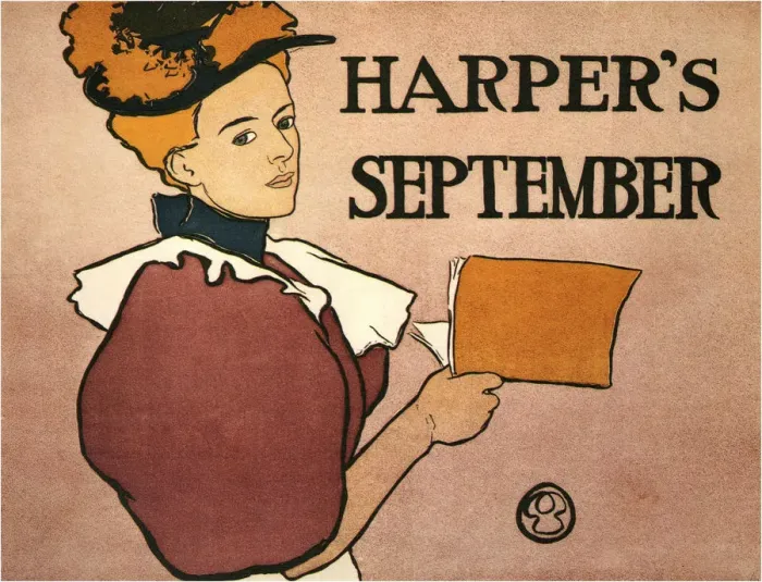 Framed Print : Harpers September, 1896. Artist: Penfield, Edward (1866-1925) Framed Print : Harpers September, 1896. Artist: Penfield, Edward (1866-1925)