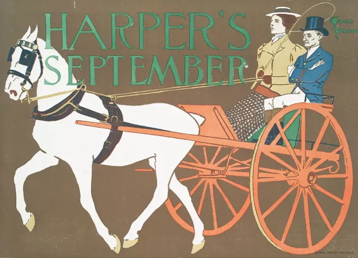 Framed Print : Harper's September, c1890 - 1907. Creator: Edward Penfield Framed Print : Harper's September, c1890 - 1907. Creator: Edward Penfield