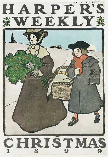 Harper's Weekly, Christmas 1899, 10 Cents a Copy, c1899. Creator: Edward Penfield